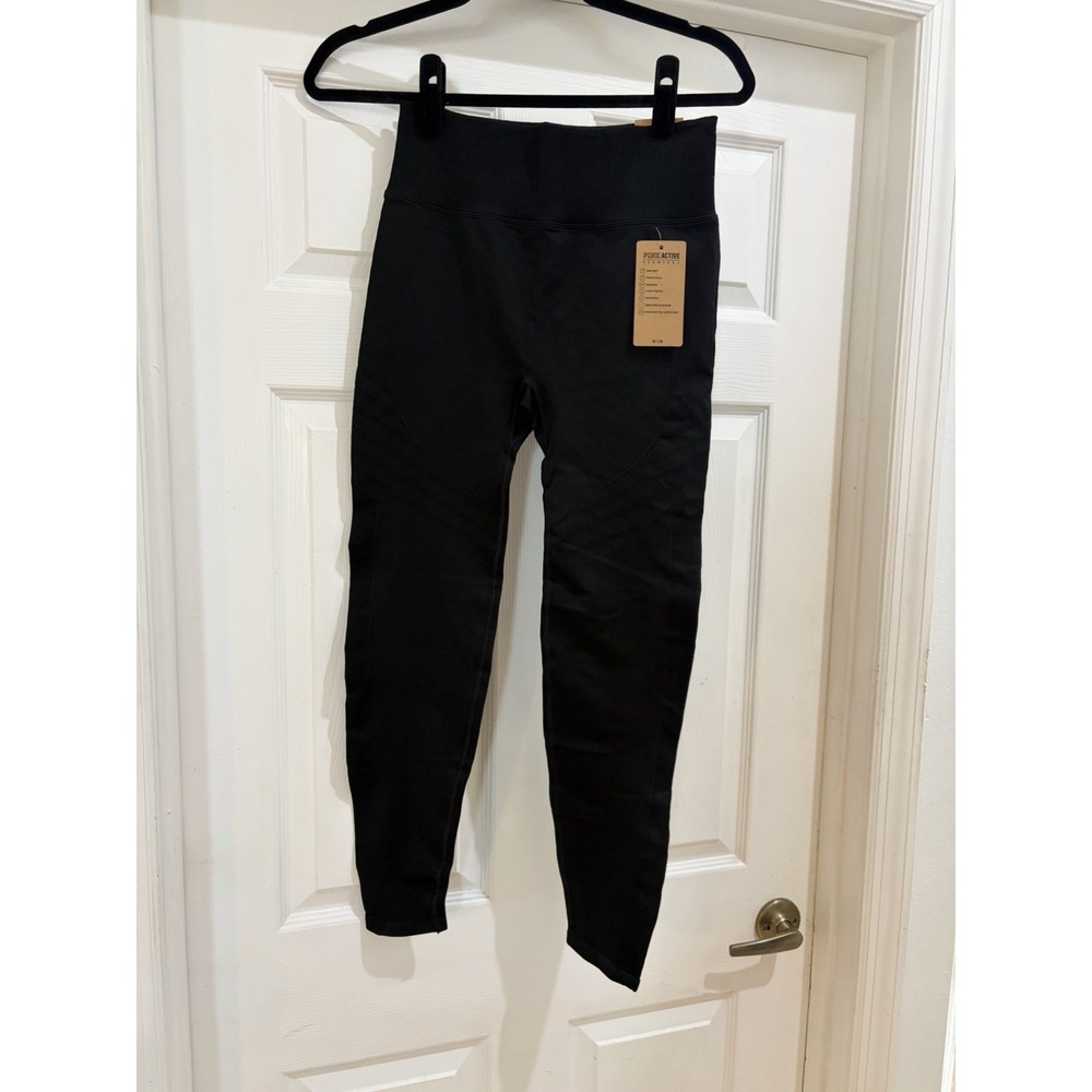 PINK Active Seamless High Waist Full Length Leggings Black Size M NWT